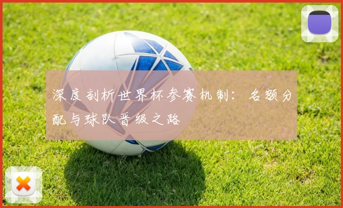 深度剖析世界杯参赛机制:名额分配与球队晋级之路